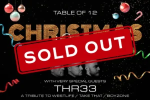 Christmas Party Newtongrange Social Club 2024 Thr33 Westlife Take That Boyzone